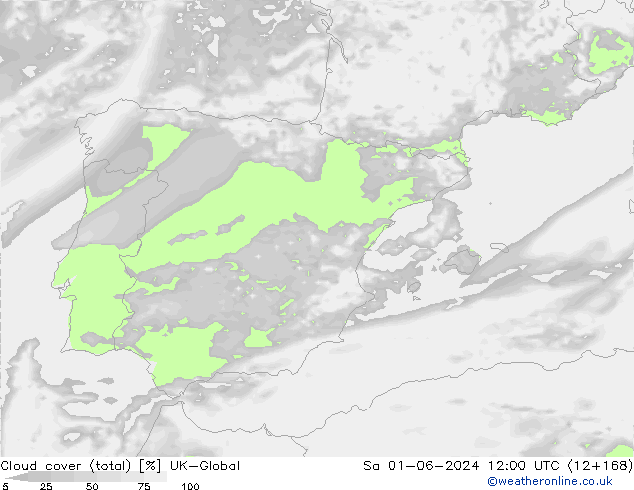 nuvens (total) UK-Global Sáb 01.06.2024 12 UTC