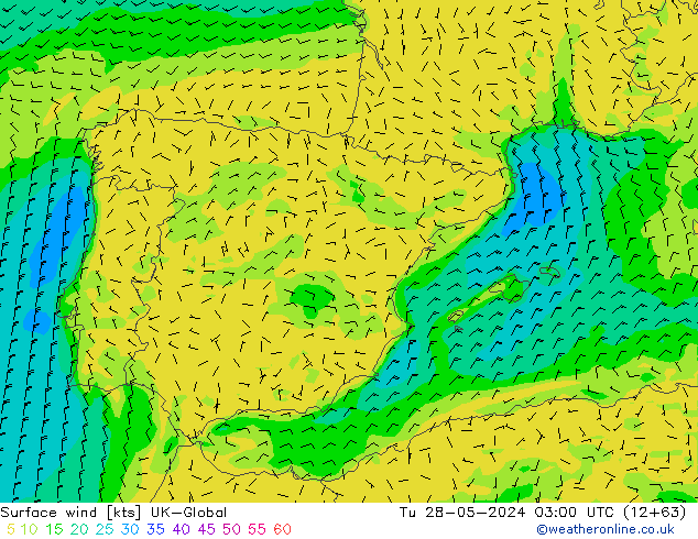 Rüzgar 10 m UK-Global Sa 28.05.2024 03 UTC