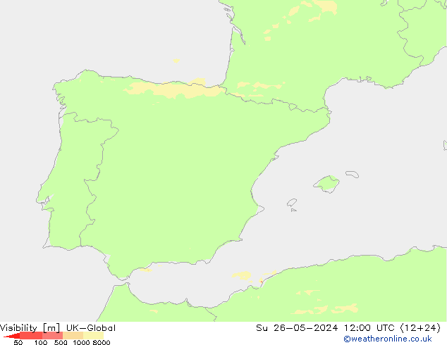 Dohlednost UK-Global Ne 26.05.2024 12 UTC