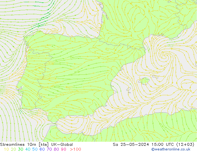 Streamlines 10m UK-Global Sa 25.05.2024 15 UTC