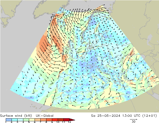 Bodenwind (bft) UK-Global Sa 25.05.2024 13 UTC