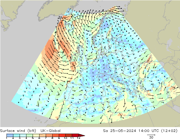 Bodenwind (bft) UK-Global Sa 25.05.2024 14 UTC