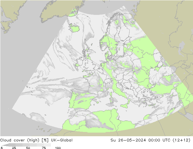 Wolken (hohe) UK-Global So 26.05.2024 00 UTC