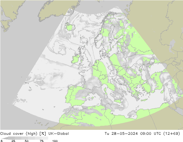 Wolken (hohe) UK-Global Di 28.05.2024 09 UTC