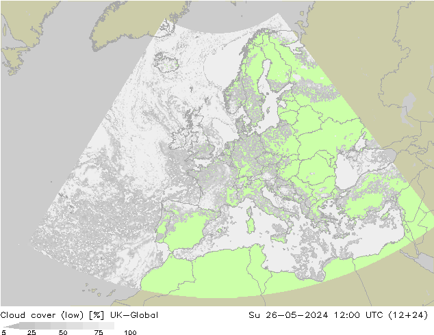 Nubes bajas UK-Global dom 26.05.2024 12 UTC