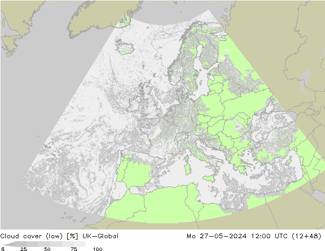 Nubi basse UK-Global lun 27.05.2024 12 UTC