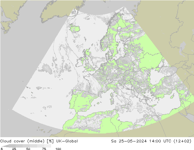 облака (средний) UK-Global сб 25.05.2024 14 UTC