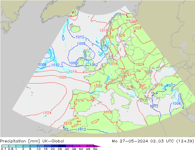 Srážky UK-Global Po 27.05.2024 03 UTC