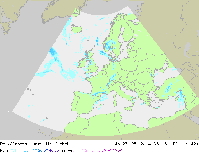 Regen/Schneefall UK-Global Mo 27.05.2024 06 UTC