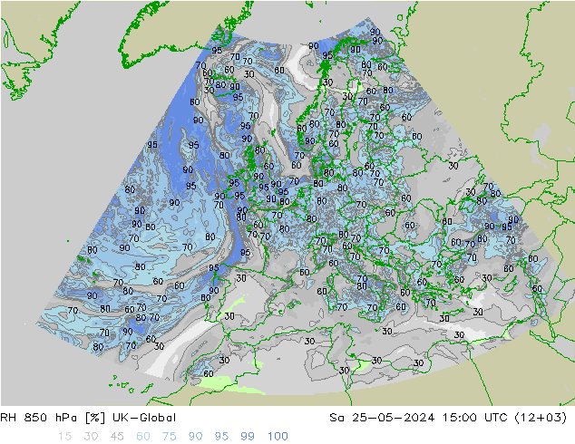 RV 850 hPa UK-Global za 25.05.2024 15 UTC