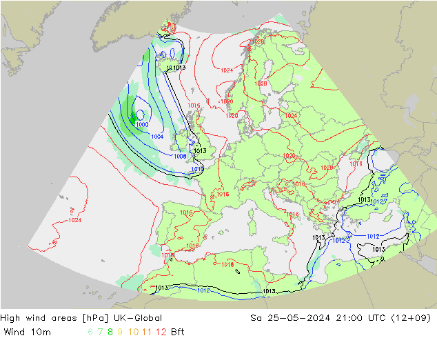 High wind areas UK-Global Sa 25.05.2024 21 UTC