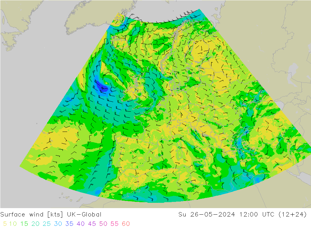 Bodenwind UK-Global So 26.05.2024 12 UTC