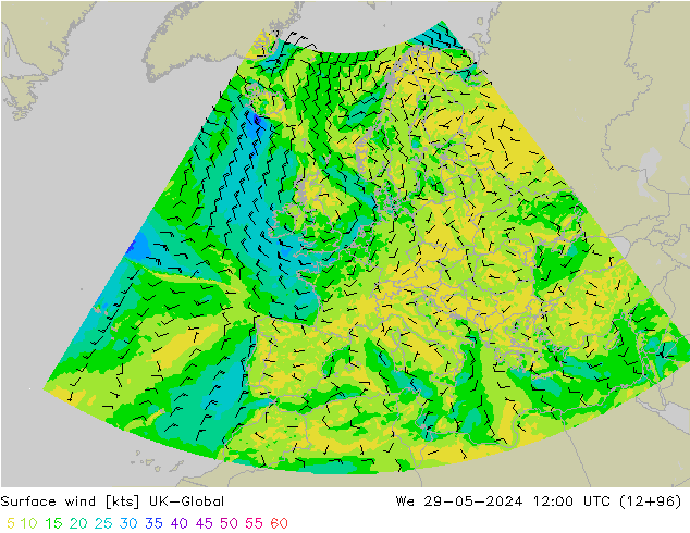 Bodenwind UK-Global Mi 29.05.2024 12 UTC