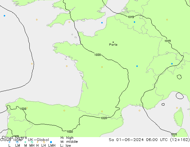 Wolkenlagen UK-Global za 01.06.2024 06 UTC