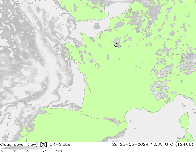 Nubes bajas UK-Global sáb 25.05.2024 18 UTC