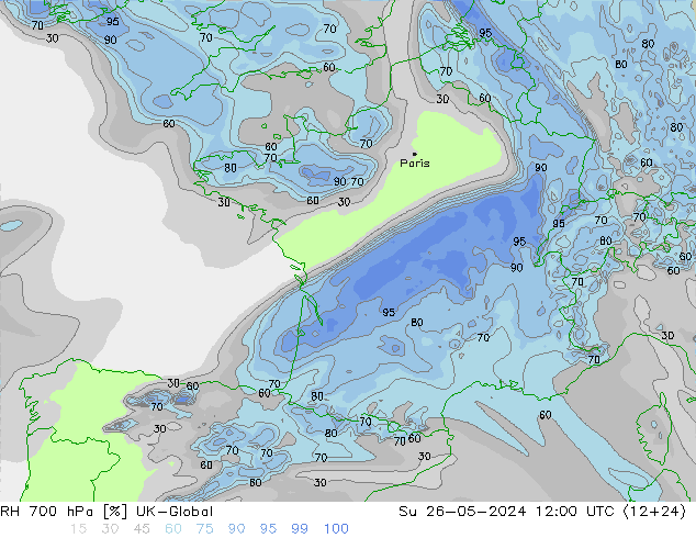 700 hPa Nispi Nem UK-Global Paz 26.05.2024 12 UTC