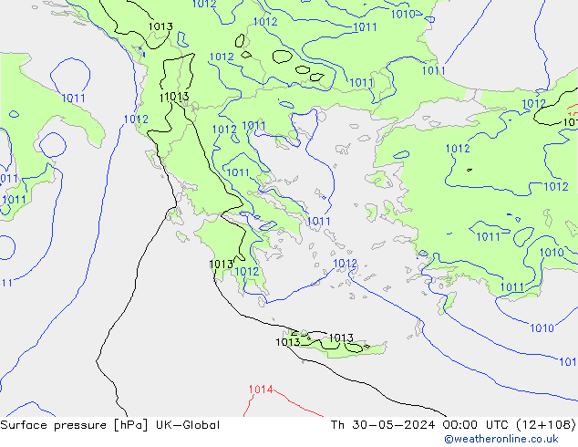 Luchtdruk (Grond) UK-Global do 30.05.2024 00 UTC