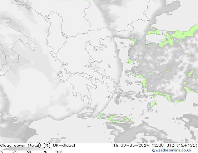 Bulutlar (toplam) UK-Global Per 30.05.2024 12 UTC