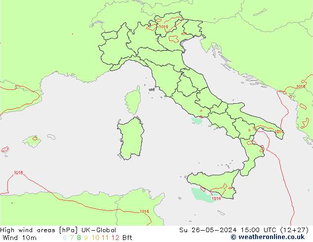 High wind areas UK-Global Su 26.05.2024 15 UTC