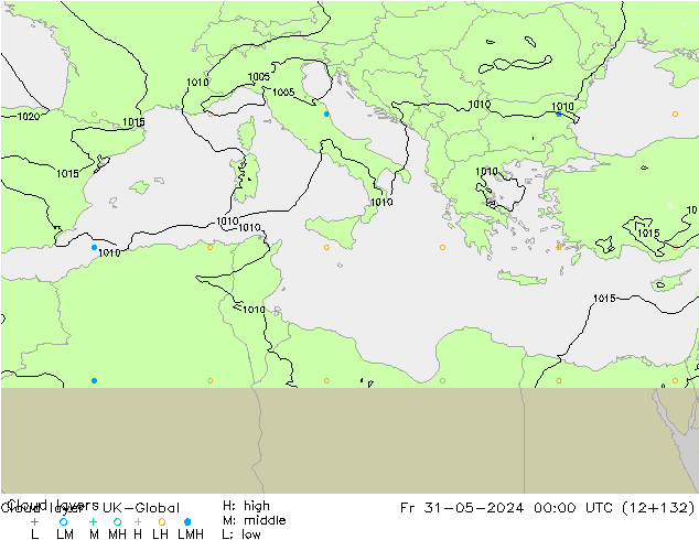 Cloud layer UK-Global Fr 31.05.2024 00 UTC