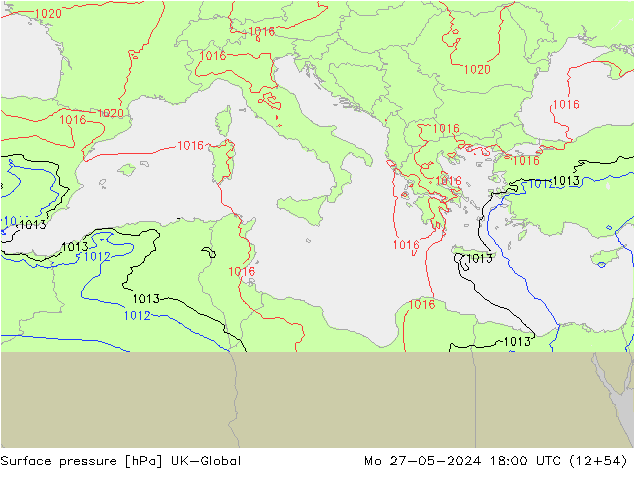 Yer basıncı UK-Global Pzt 27.05.2024 18 UTC