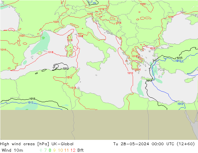 High wind areas UK-Global Tu 28.05.2024 00 UTC