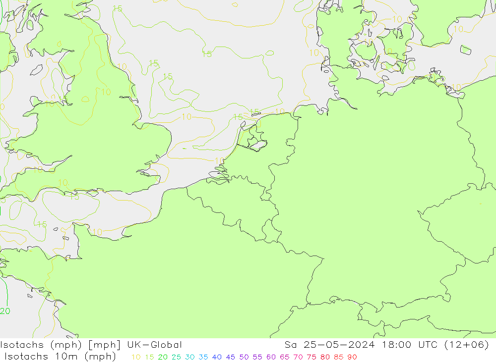 Isotaca (mph) UK-Global sáb 25.05.2024 18 UTC