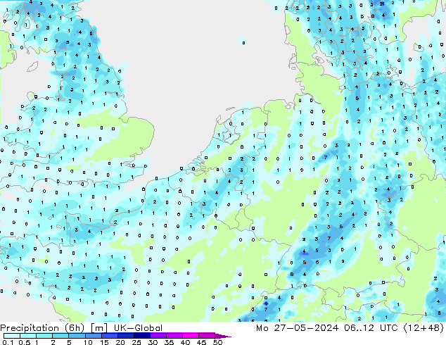 Nied. akkumuliert (6Std) UK-Global Mo 27.05.2024 12 UTC