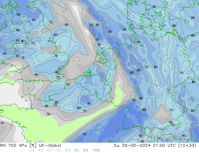 RV 700 hPa UK-Global zo 26.05.2024 21 UTC