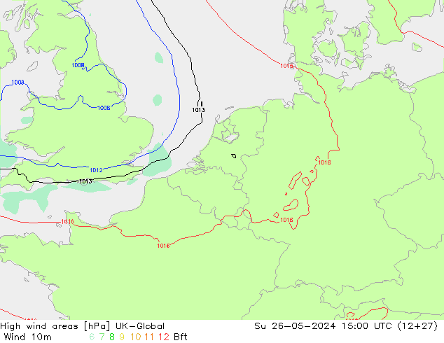 High wind areas UK-Global Su 26.05.2024 15 UTC