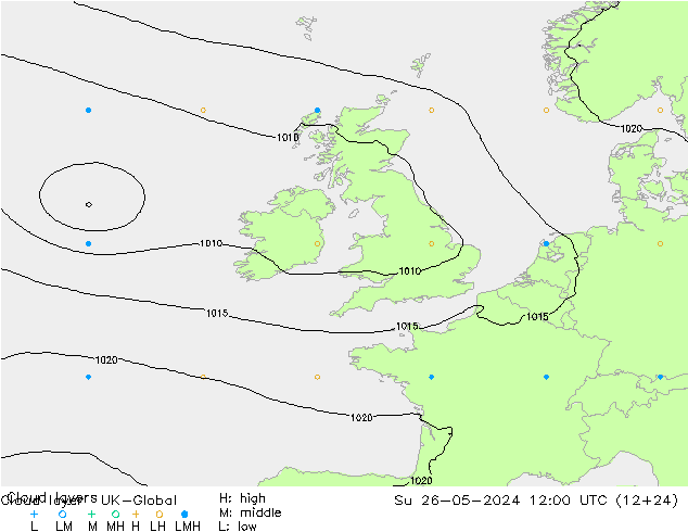 Cloud layer UK-Global Ne 26.05.2024 12 UTC