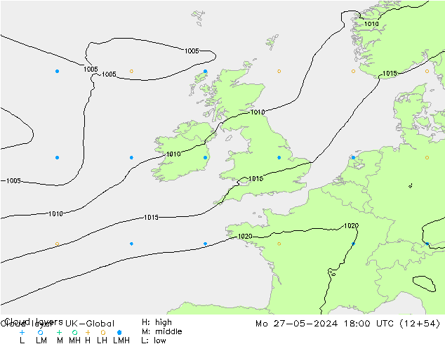 Cloud layer UK-Global Pzt 27.05.2024 18 UTC