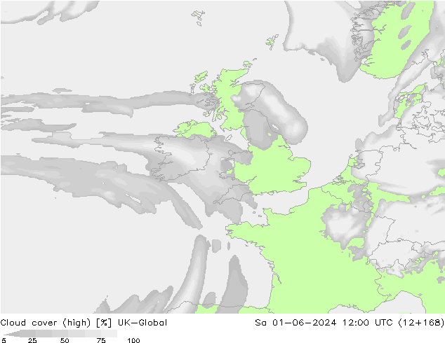 zachmurzenie (wysokie) UK-Global so. 01.06.2024 12 UTC