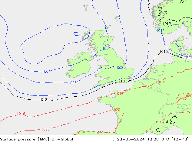 pressão do solo UK-Global Ter 28.05.2024 18 UTC