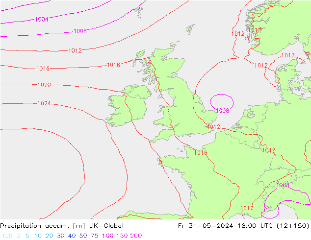 Precipitation accum. UK-Global ven 31.05.2024 18 UTC