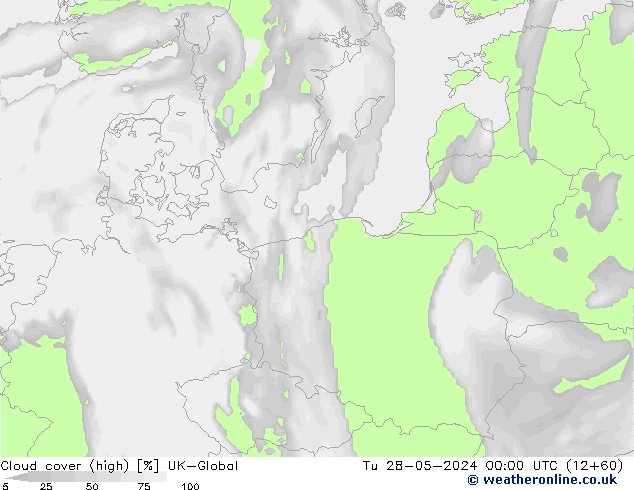 Nuages (élevé) UK-Global mar 28.05.2024 00 UTC