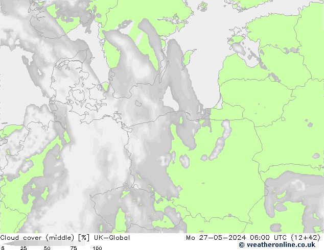 Wolken (mittel) UK-Global Mo 27.05.2024 06 UTC