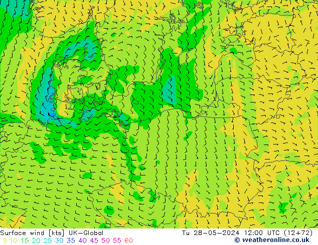 Rüzgar 10 m UK-Global Sa 28.05.2024 12 UTC