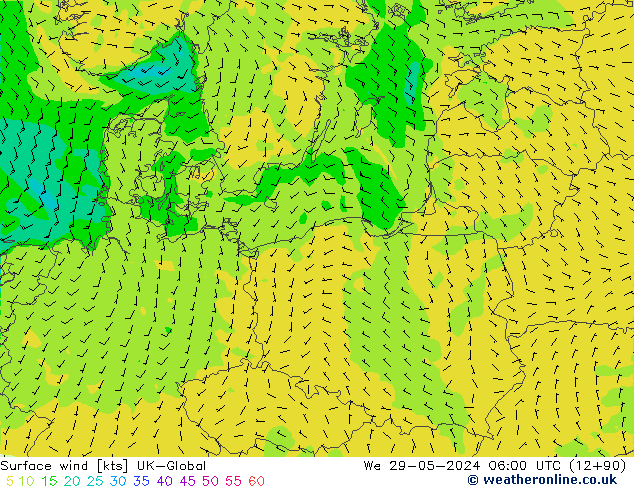 Bodenwind UK-Global Mi 29.05.2024 06 UTC