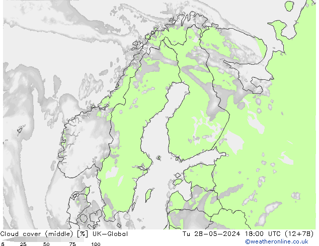 Cloud cover (middle) UK-Global Tu 28.05.2024 18 UTC