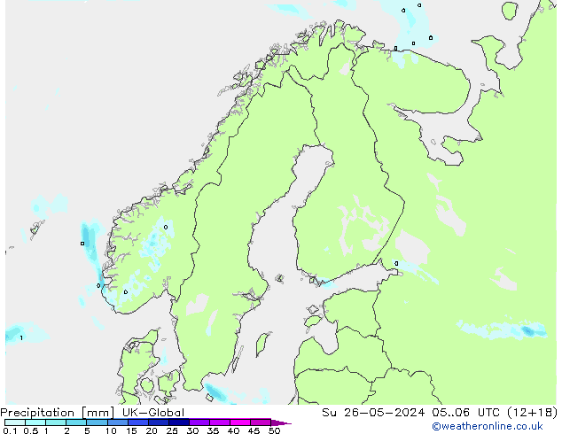 осадки UK-Global Вс 26.05.2024 06 UTC