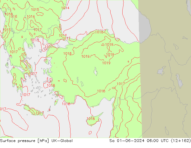 Luchtdruk (Grond) UK-Global za 01.06.2024 06 UTC