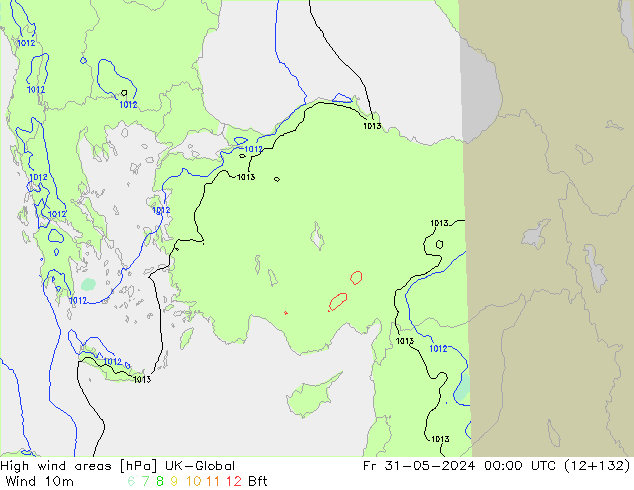 High wind areas UK-Global  31.05.2024 00 UTC