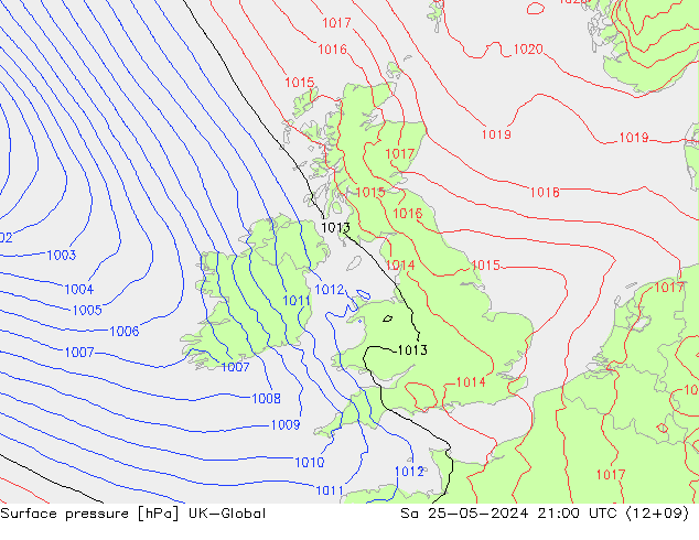 pressão do solo UK-Global Sáb 25.05.2024 21 UTC