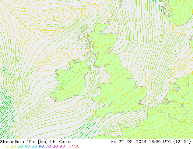 Rüzgar 10m UK-Global Pzt 27.05.2024 18 UTC