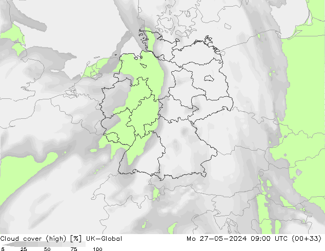 vysoký oblak UK-Global Po 27.05.2024 09 UTC