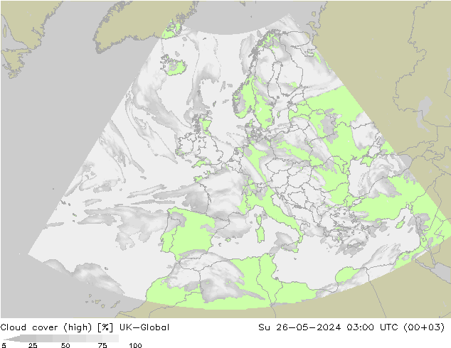 Bewolking (Hoog) UK-Global zo 26.05.2024 03 UTC