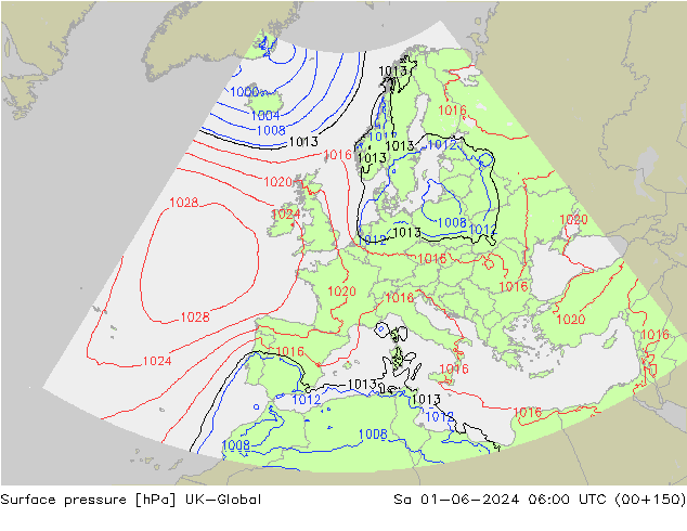 Luchtdruk (Grond) UK-Global za 01.06.2024 06 UTC