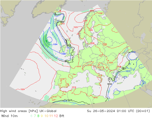 High wind areas UK-Global Вс 26.05.2024 01 UTC