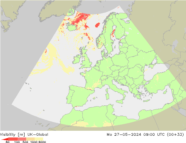 Dohlednost UK-Global Po 27.05.2024 09 UTC